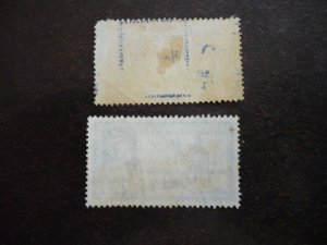 Stamps - Bahrain - Scott# 26-27 - Used Part Set of 2 Stamps