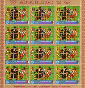 Equatorial Guinea 1972 Mi#57/63 MUNICH OLYMPICS (I) 7 Sheetlets Perforated MNH