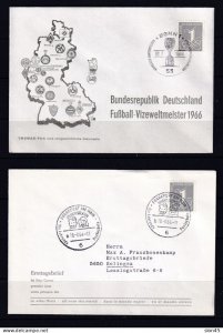 Germany 1964/66 3 Covers+ Post card  Kennedy Special cancel 16086