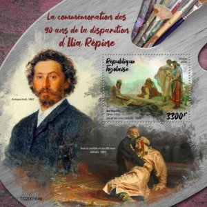 Togo - 2020 Russian Painter Ilya Repin - Stamp Souvenir Sheet - TG200164b