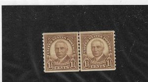 US SCOTT# 686 JOINT LINE PAIR MNH SCV $11.50