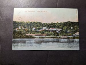 1907 Paraguay Postcard Cover Bernardino to Eisenach Germany