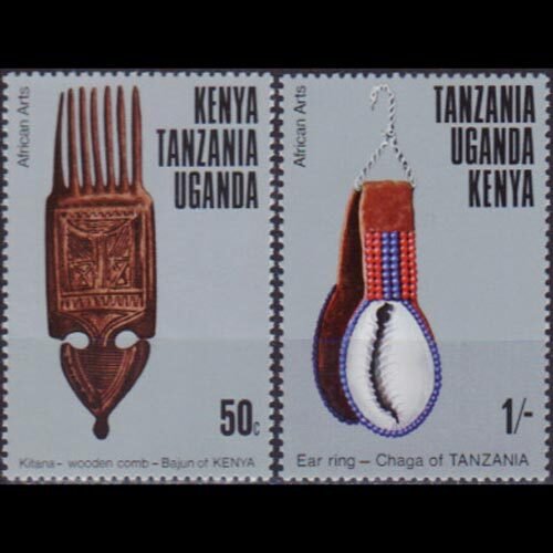 KENYA UGANDA TANGANK 1975 - Scott# 304-5 Handicrafts 50c-1s NH