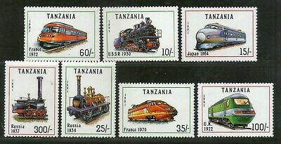 Tanzania 1991 Locomotive Train Railway Transport Sc 800-06 MNH # 307