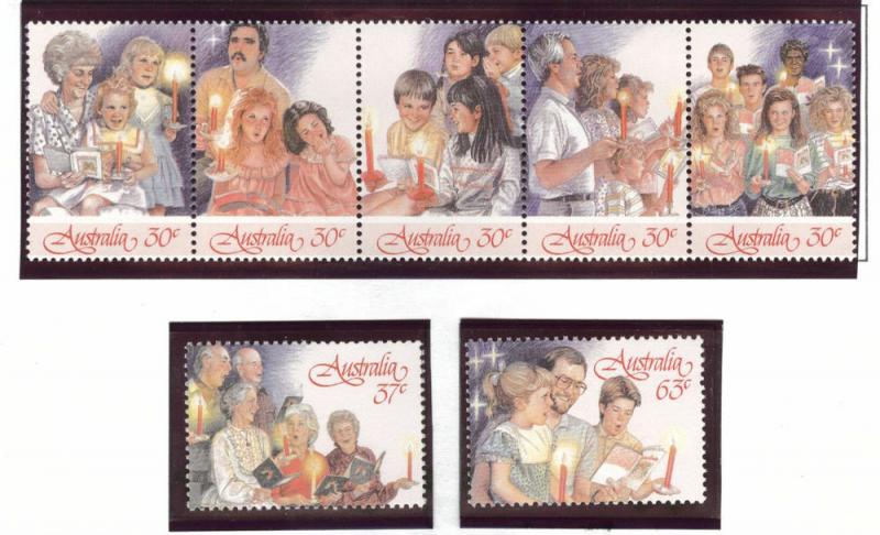 AUSTRALIA Scott 1044-1046 MNH** 1988 Christmas set