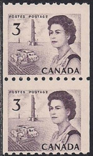 Canada #466 3 cent Combine & Prairie, Purple mint OG NH F-VF