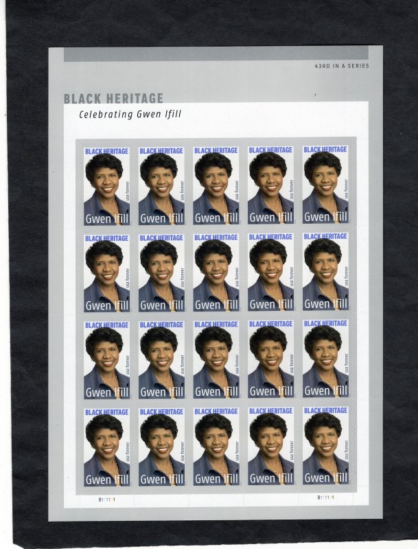 5432 Gwen Ifill, MNH sheet/20 (#B111111)