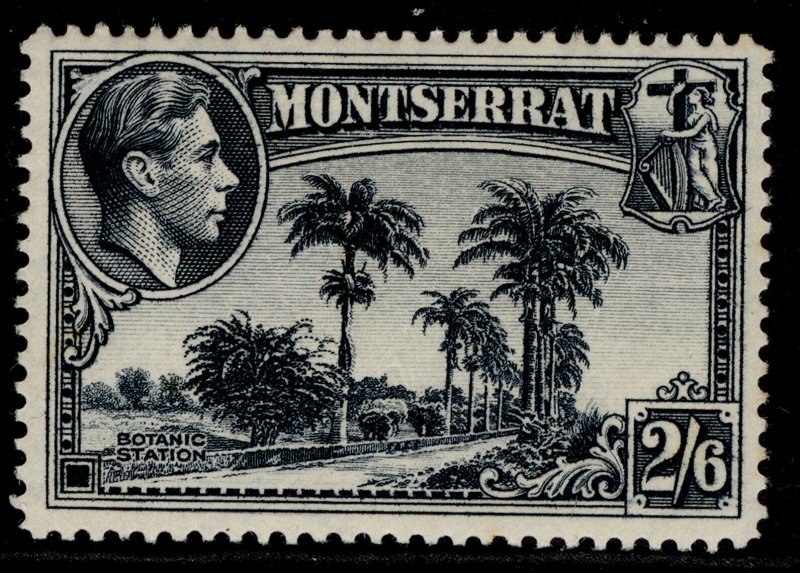 MONTSERRAT GVI SG109, 2s 6d slate-blue, M MINT. Cat £27. PERF 14 