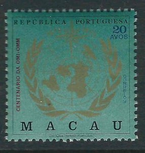 Macao (China) 429 WHO Centenary MNH VF 1973 SCV $6.00