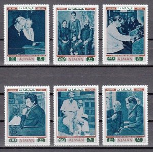 Ajman MNH Set Of 6 Albert Schweitzer