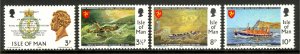 ISLE OF MAN 1974 LIFEBOAT INSTITUTE Set Sc 36-39 MNH