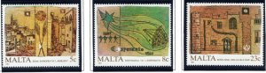 700-702 Malta, European Environment Year Stamp Set, 1987, MNHOG