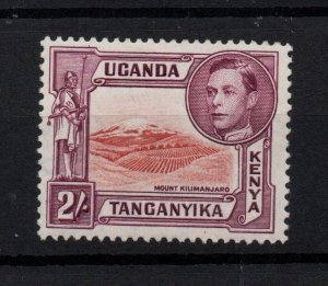 Kenya Uganda Tanganyika 1944 2/- Perf 13.75 & 13.25 SG146b LHM WS28410