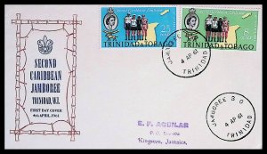 Trinidad & Tobago SC#103-104 2nd Caribbean Scout Jamboree (1961) FDC