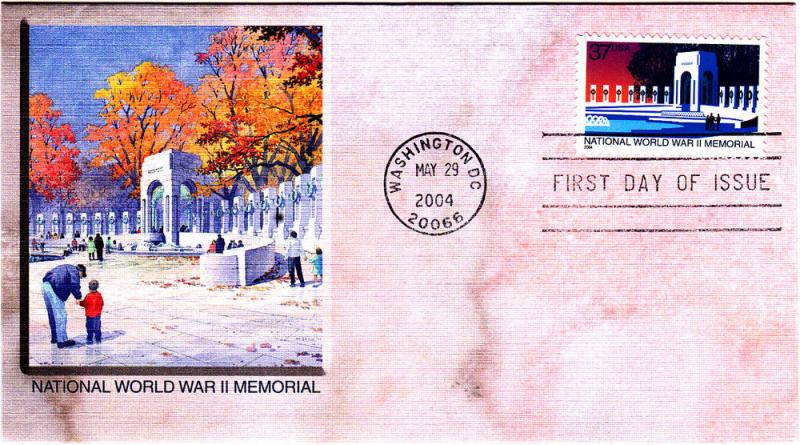 2004 National WWII Memorial (Scott 3862) Fleetwood FDC