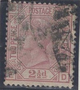 Great Britain , 67, used, plate 8.