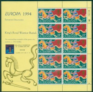 Guernsey 1994 Europa Great Discoveries & Inventions HK '91 Sheetlet