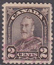 Canada 166 King George V ARCH/LEAF Issue 1931