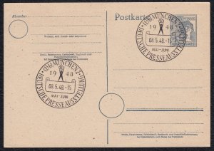 Germany 1948 Special Cancellation Postal Stationary Card