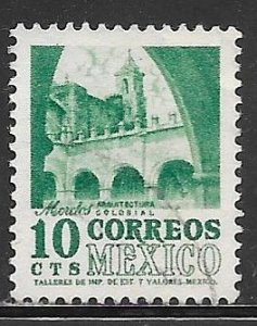 Mexico 876: 10c Dominican Convent, Tepoztlan, used, VF