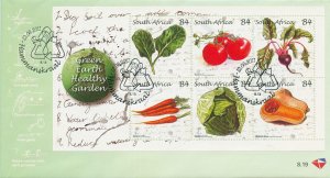 South Africa Stamps 2011 FDC Green Earth Healthy Garden Vegetables 6v M/S