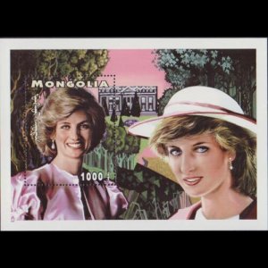 MONGOLIA 1997 - Scott# 2293 S/S Princess Diana NH