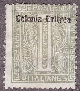 Eritrea 1 Italian Number O/P 1892