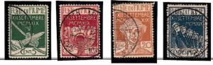 Italy, Fiume, #100-103, Cancelled, CV if original $144.00