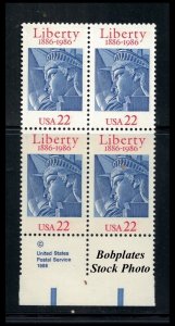 BOBPLATES #2224 Liberty Copyright Block  MNH ~ See Details for Positions