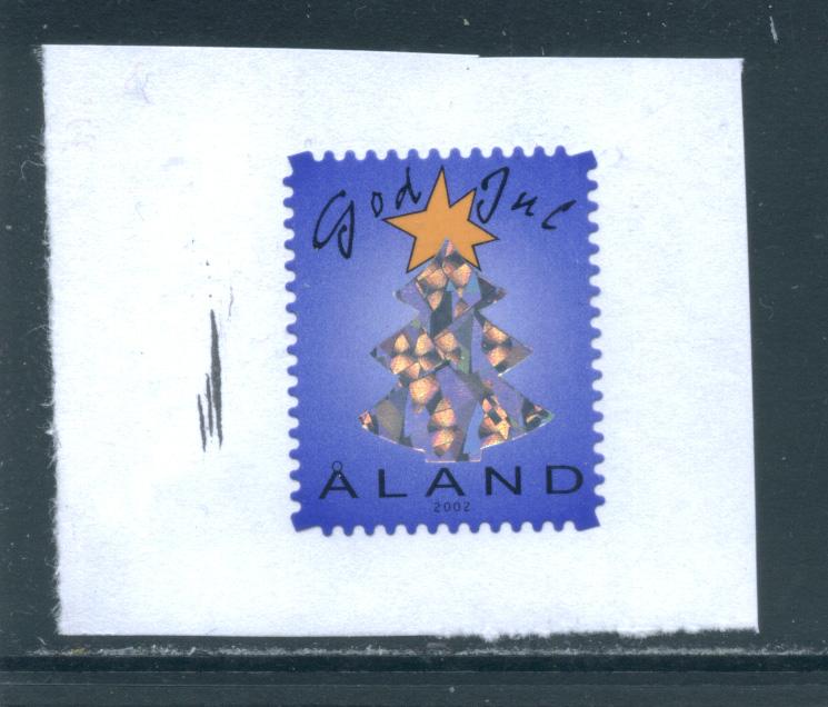 Aland 2002 Christmas Seal on piece (4)