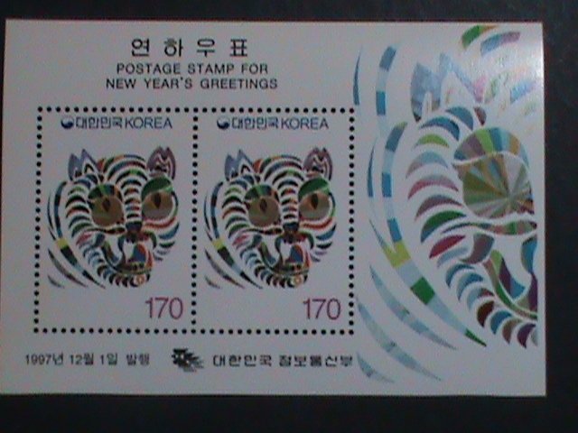 KOREA-1997 SC# 1924a YEAR OF THE LOVELY TIGER-MNH S/S WE SHIP TO WORLD WIDE VF
