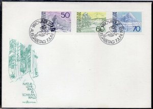Liechtenstein 1973 -  Landscapes - FDC