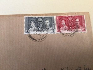 Cyprus 1937 Selfridge & Co  Philatelic dept first day cover A15883