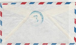 Honduras 1953 Banco Atlantida La Ceiba Airmail to Germany Stamps Cover Ref 25381 