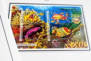 COLOR PRINTED ISRAEL 2000-2010 STAMP ALBUM PAGES (68 illustrated pages)