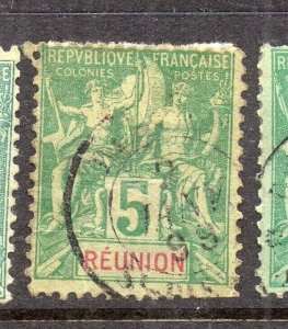 Reunion 1892 Early Issue Fine Used 5c. NW-230795