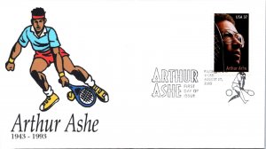 SC# 3936 FDC - Arthur Ashe 1946-1993 - Cartoon Cachet - F32007