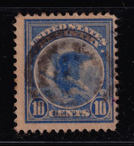 1911 Registry Mail 10c ultramarine Sc F1 used CV $14 (J