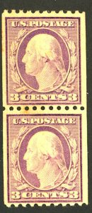 U.S. #489 MINT PAIR OG NH