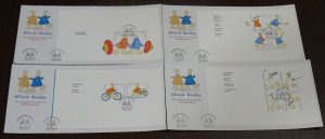 Greece 2003 Olympic Mascots Blocks Set FDC Large Envelope