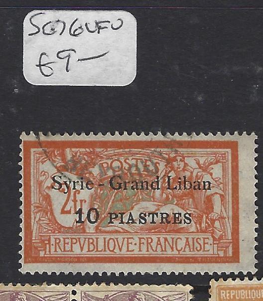 SYRIA (PP2305B)  ON FRANCE   10PI/2FR  SG 76   VFU