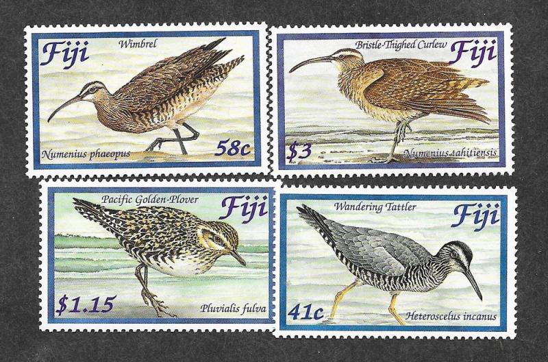 Fiji 1016-1019 Mint NH Flora Fauna Birds!