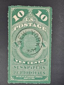 US PR6 Used New York cancel NG