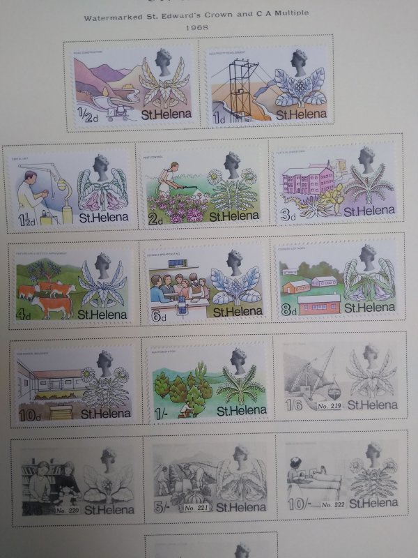 collection on pages St Helena 1953-76 PS: CV $80