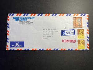 1993 Hong Kong Registered Airmail to Kerken Germany Trade Exploit Limited