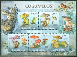 GUINEA BISSAU  2013 MUSHROOMS  SHEET MINT NH