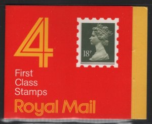 Great Britain 1987 £0.72 Machin booklet SG# GC1 NH 