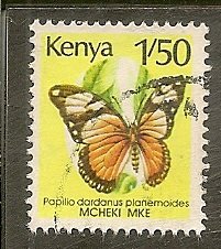 Kenya  Scott 430A  Butterfly   Used