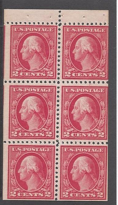 United States, 499e, Washington Rose Bklt Pn of 6, **MNH**