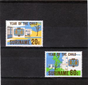 Surinam 1979 Year of the Child (2) MNH Sc# 539/540 